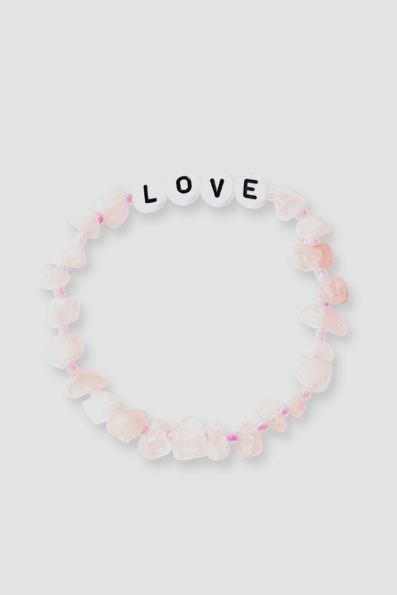 LOVE Rose Quartz Crystal Healing Bracelet from T Balance Crystals