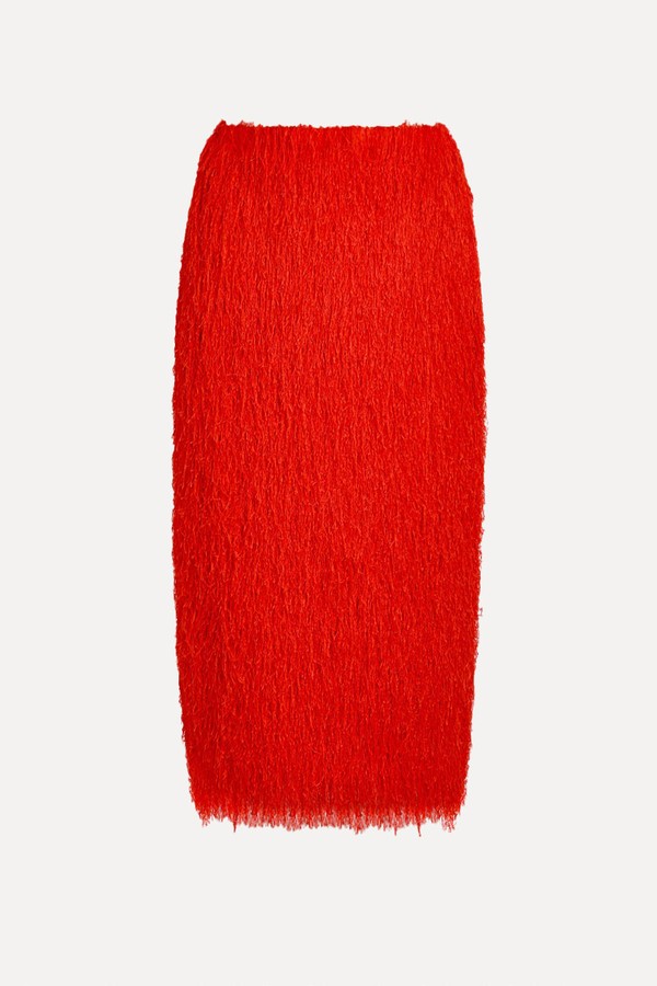 Sokna Fringed Midi Skirt from DRIES VAN NOTEN 