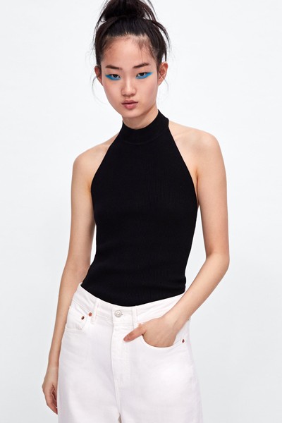 Knit Halterneck Top from Zara