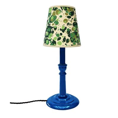 Small Thistle Blue Glossy Lamp from Rosi de Ruig