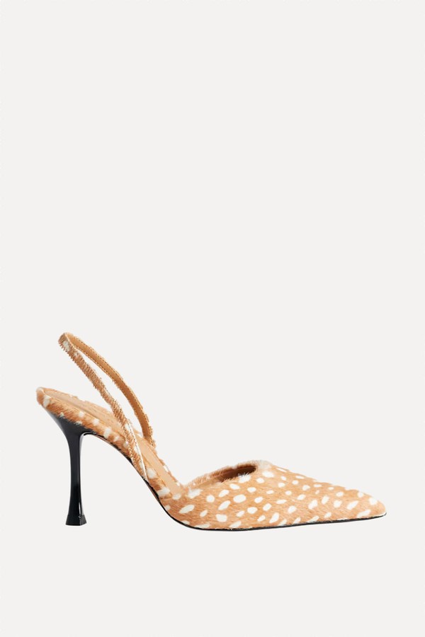 Angel Real Hair On Leather Court Shoes from Topshop