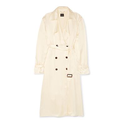 Silk-Satin Trench Coat from Magda Butrym