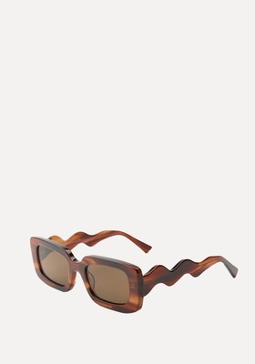 Rectangular Acetate Sunglasses