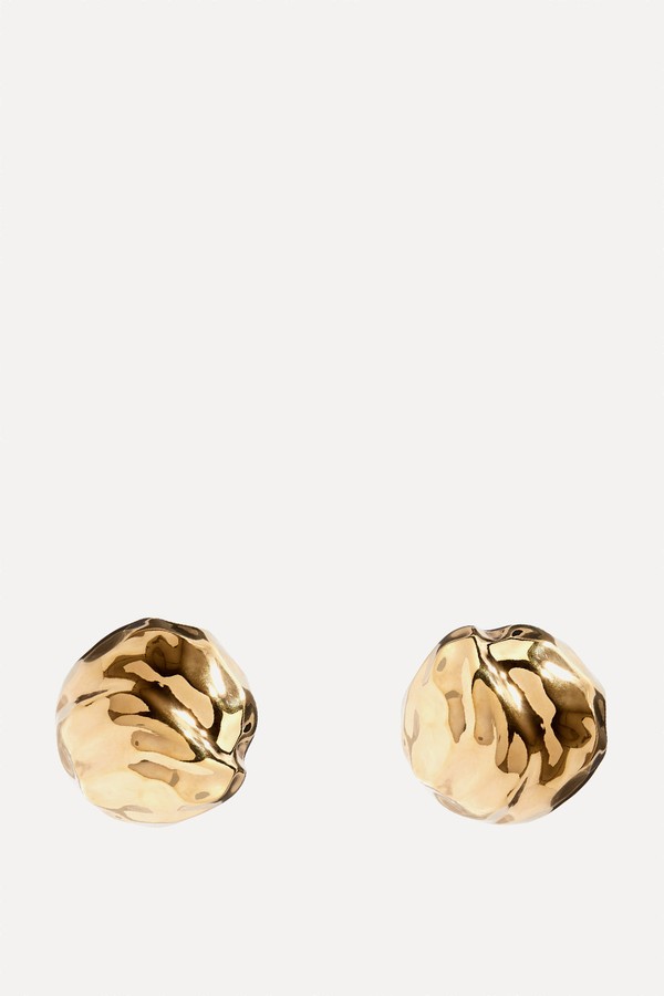 Orbs Large 18k Gold-Plated Stud Earrings from JOANNA LAURA CONSTANTINE