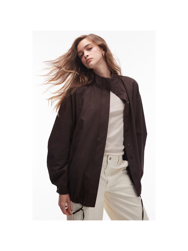 Funnel Neck Sports Shirt from ASOS DESIGN