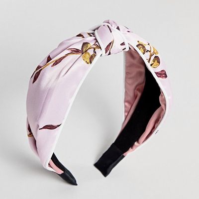 Knot Headband In Floral Pink from Asos