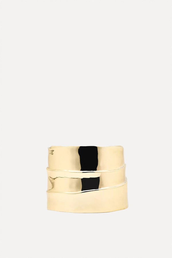 Pleated Metal Cuff