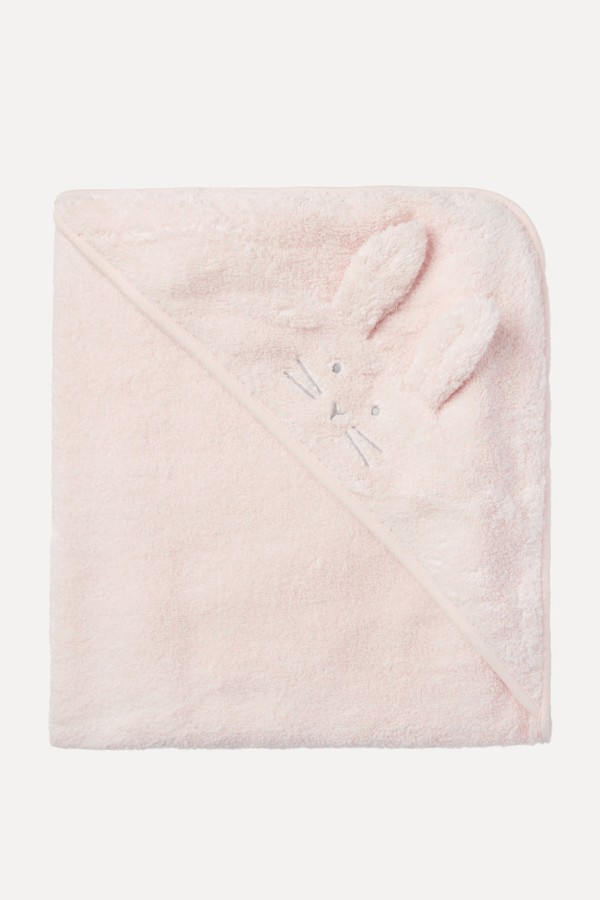 Organic Cotton Bunny Hooded Baby Towel from The White Company