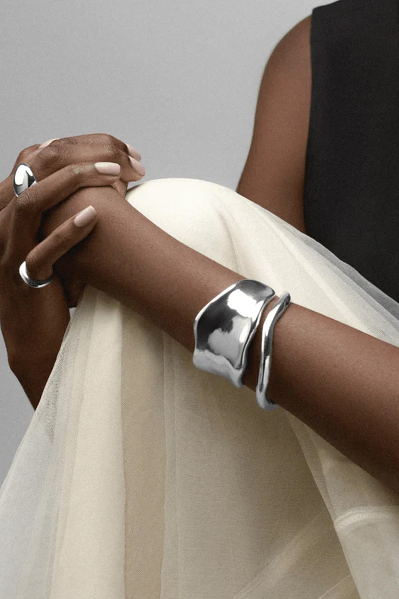 Statement Organic Molten Metal Cuff from Orelia