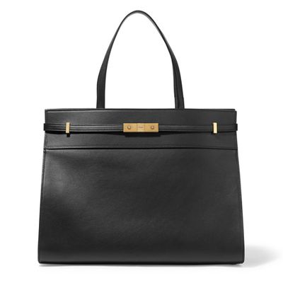 Manhattan Small Leather Tote from Saint Laurent