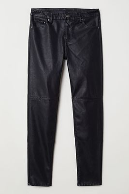 Imitation Leather Trousers from H&M