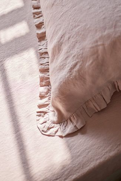 Frilled Linen Pillowcase from Rowen & Wren
