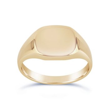 Cushion 10 Karat Pinky Signet Ring from Dinny Hall