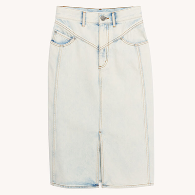 Snow Wash Denim Skirt from Sandro