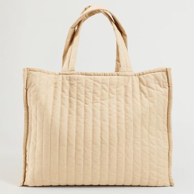 Quilted Shopper Bag  from Mango