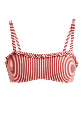 The Leslie Striped Bandeau Bikini Top from Solid & Striped