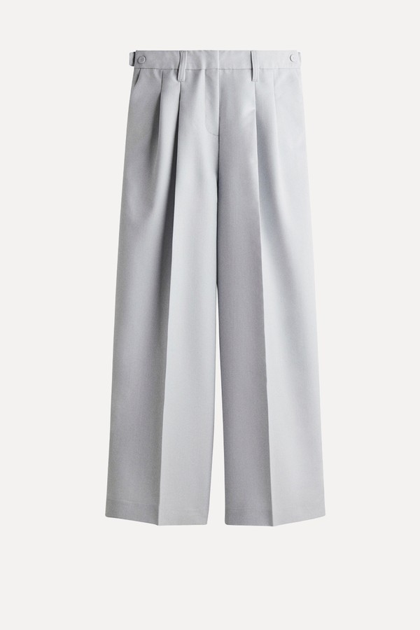 Wool-Blend Suit Trousers