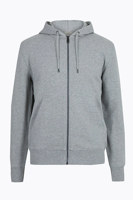 Cotton Zip Through Hoodie from M&S