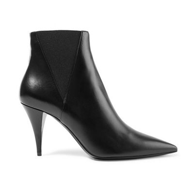 Kiki Leather Ankle Boots from Saint Laurent