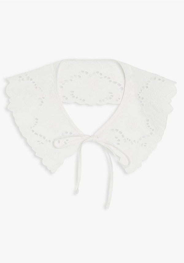 Cotton Ruffle Collar from And/ Or