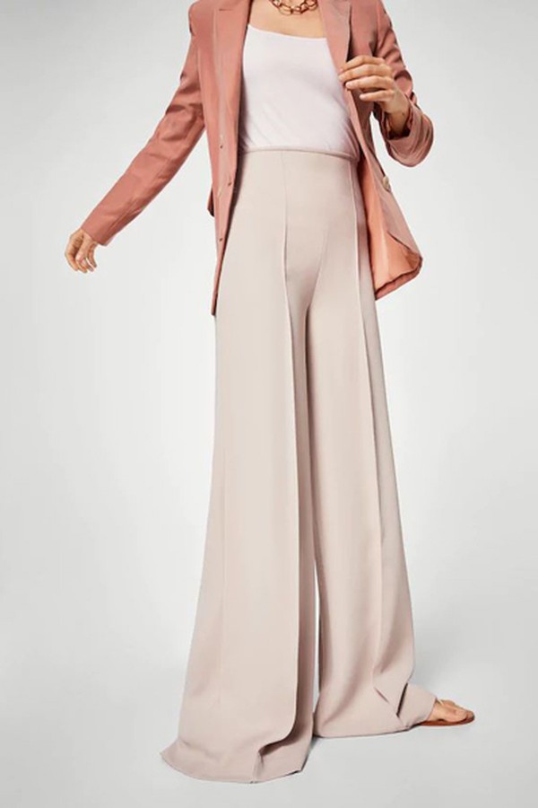 High Waist Palazzo Trousers from Mango