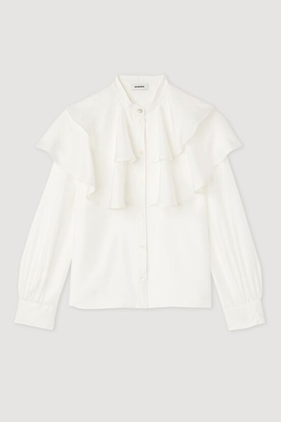 Silk Ruffled Shirt from Sandro