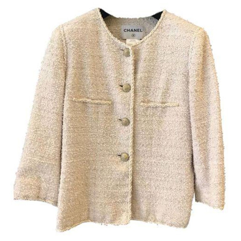 Cream Tweed Jacket from Chanel