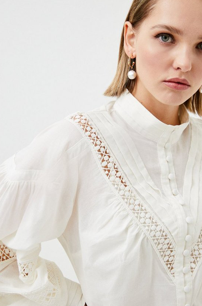 Silk Cotton Woven Blouse