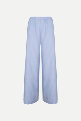 Slit Cuff Pants Red Stripe from  Woera