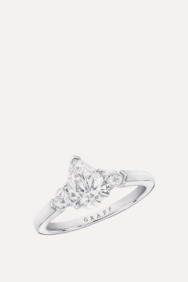 Promise Pear Shape Diamond Engagement Ring