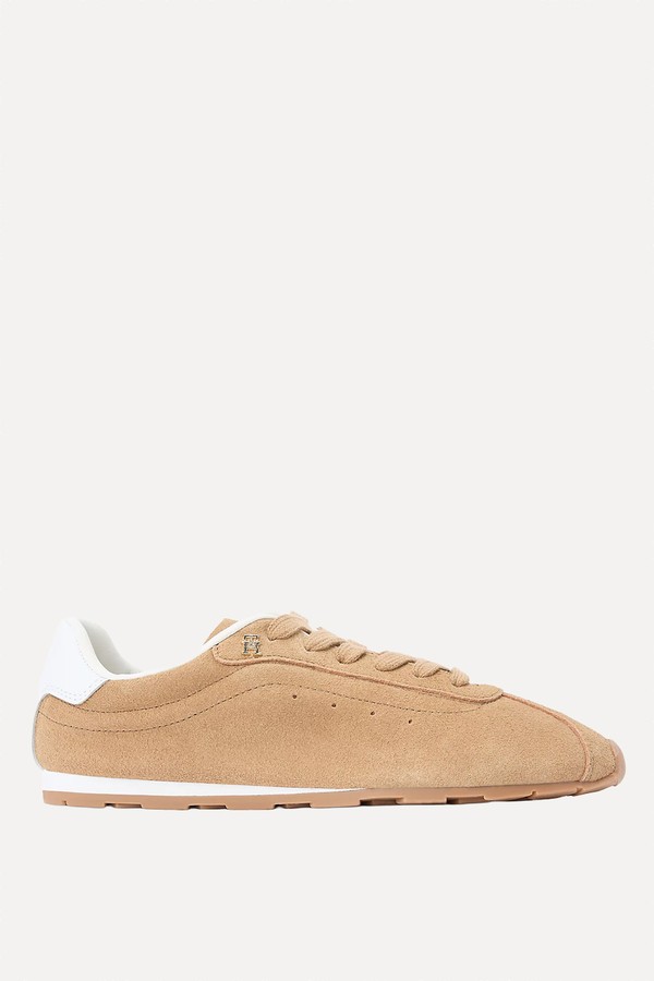 Suede TH Monogram Low Profile Trainers