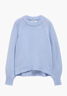 Blue Blouson Sleeve Wool-Cashmere Sweater from Chinti & Parker