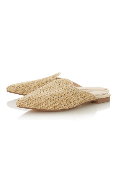 Natural 'Harrlow' Ladies Flat Shoes