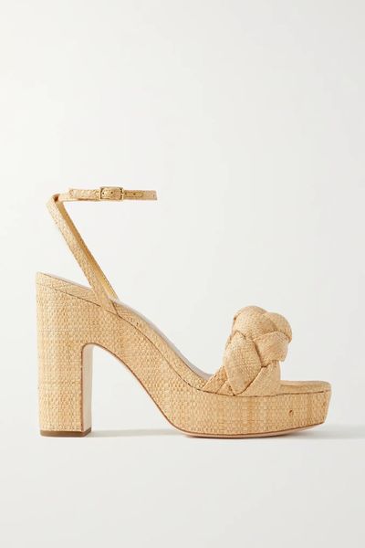 Fae Braided Raffia Platform Sandals from Loeffler Randall