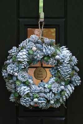Personalised Blueberry Sparkle Wreath by Dibor