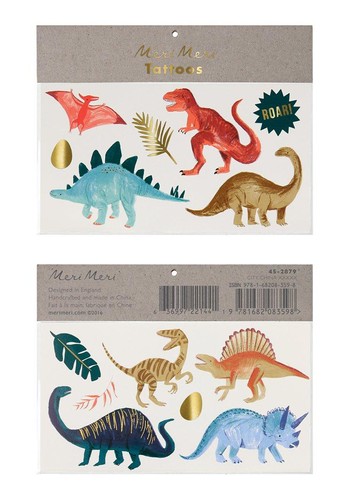 Dinosaur Kingdom Large Tattoos from Meri Meri