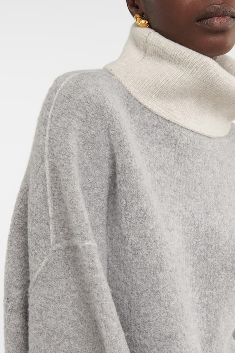 High-Neck Wool-Blend Sweater from Joseph