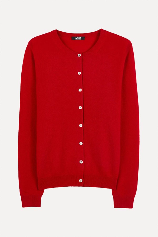 Crew Neck Cashmere Cardigan from Gobi Cashmere