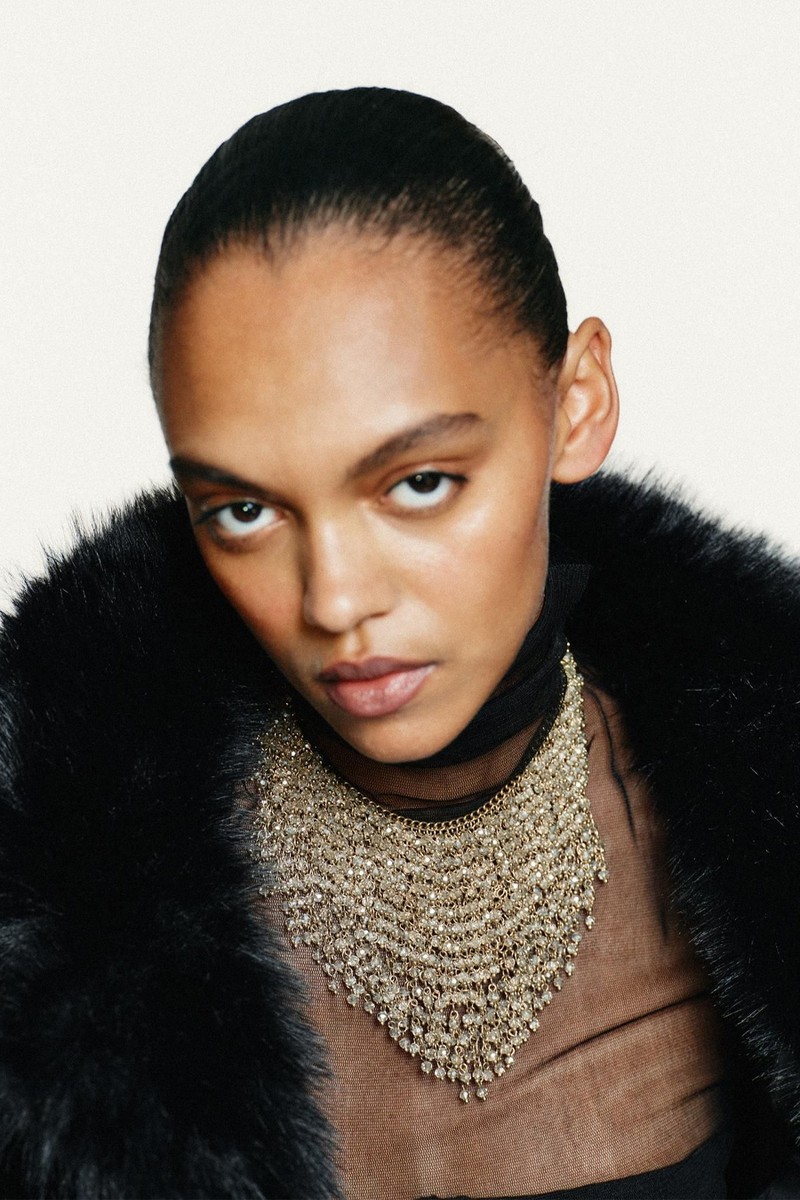 Waterfall Glitter Necklace from Zara