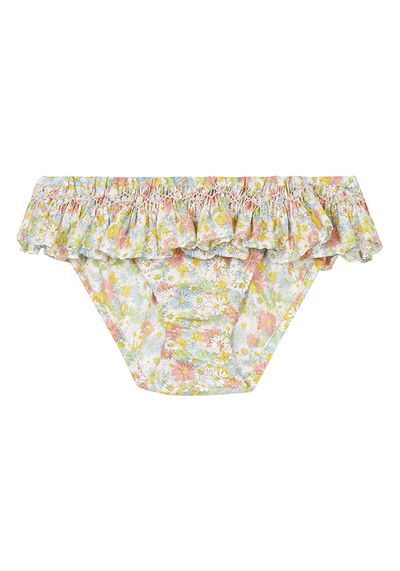 Exclusive Organic Palm Tree Liberty Swimming Briefs Pink from Bonpoint