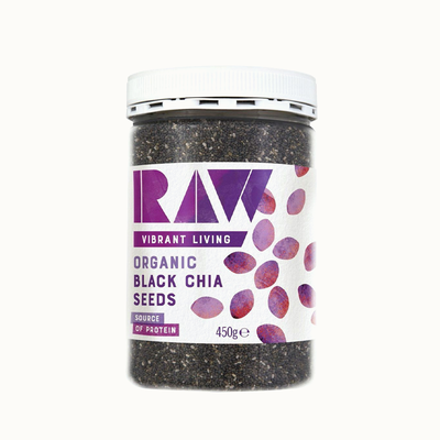 Organic Black Chia Seeds from Raw Health