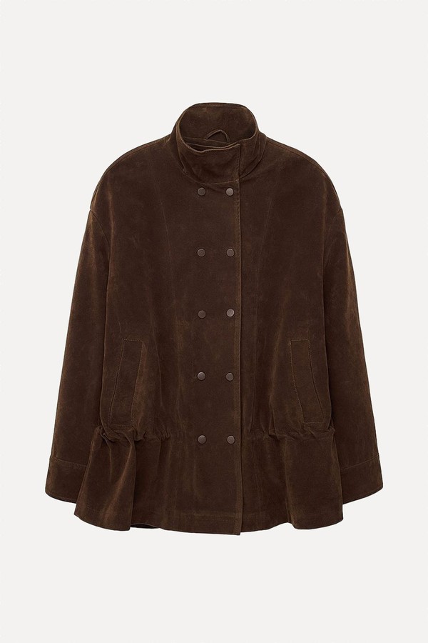 Waist Detail Faux Suede Jacket from NA-KD