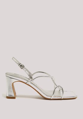 Leather Strappy Statement Sandals