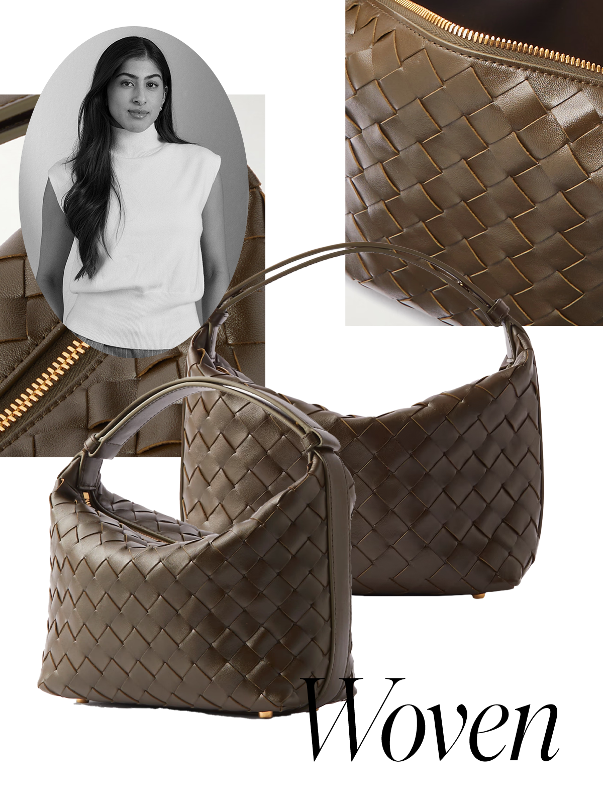 Mini Wallace Intrecciato Leather Shoulder Bag from Bottega Veneta