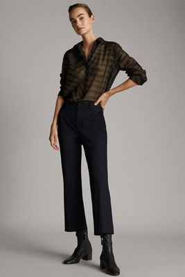 High-Waist Flared Trousers from Massimo Dutti