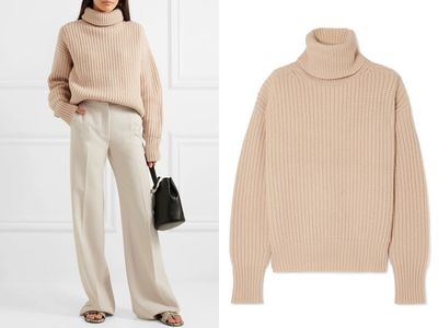 Fintra Cropped Wool Turtleneck Sweater from & Daughter