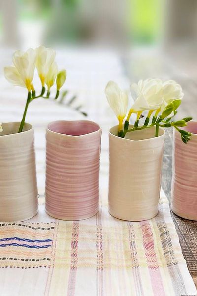 Heart Shaped Porcelain Bud Vase