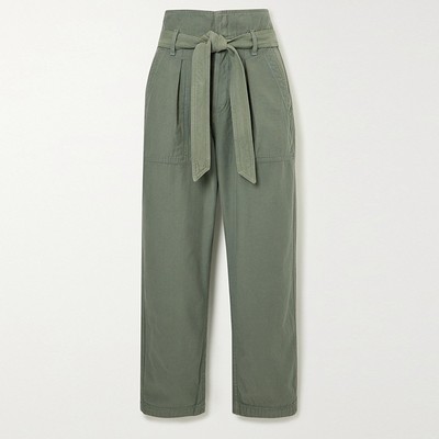 Cropped Belted Cotton-Twill Cargo Pants from Citizens Of Humanity 