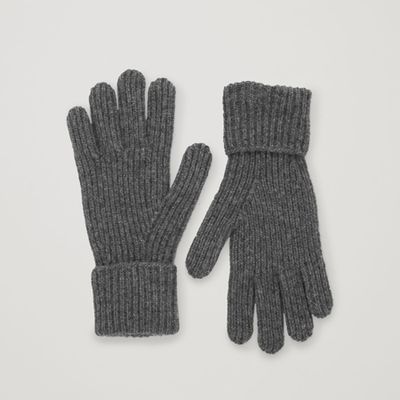 Ribbed Cashmere Gloves from Cos