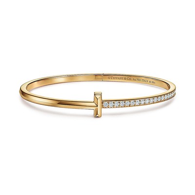 T1 Narrow Diamond Hinged Bangle